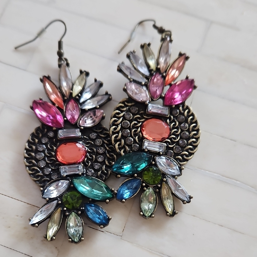 Multicolor Statement Earrings